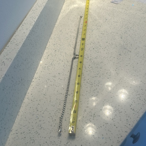 David Yurman sterling silver with diamonds 18 in necklace. - Picture 5 of 5